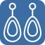 Ohrringe Schmuck Oval Icon