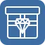 Diamant Geschenkbox Icon